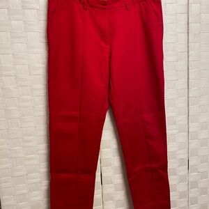 Forever 21 Red Cotton Dress Pants Straight Leg L